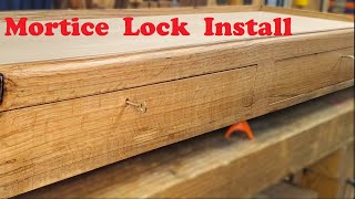 Morticed lock In Cabinet drawer [upl. by Salohcim326]