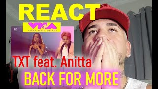 REACT  TXT Anitta  BACK FOR MORE VMAs 2023  VIDEO MUSIC AWARD [upl. by Racklin761]