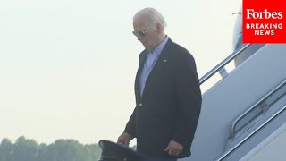 WATCH Biden Arrives In Wilmington Delaware After Campaign Event In Madison Wisconsin [upl. by Uyekawa]