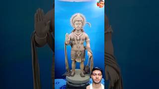 Jay hanuman😍❤️  how to make clay hanuman idol shorts [upl. by Gredel]