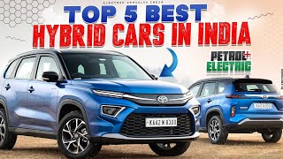 Top Five Best Hybrid Cars In India  Hybrid Cars In India  EV HINDI [upl. by Olympie504]