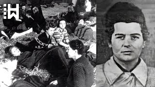 Execution of cruel female Nazi guard who whipped old women amp children amp then killed themElsa Ehrich [upl. by Yentterb]