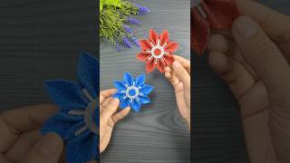 Flowers made with glitter foam sheets diy [upl. by Cade]