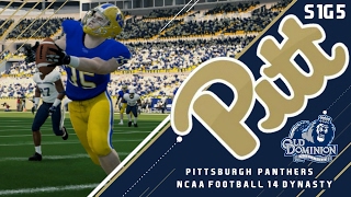 THROWBACKS  Pitt Panthers 2016 Dynasty  S1G5 vs Old Dominion  NCAA Football 14 [upl. by Danni67]