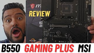 SURREAL  B550 Gaming Plus MSI Review  Placa mais insana que já testei  Simplesmente Overkill [upl. by Elleinet]