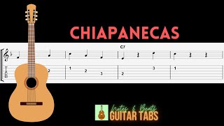 Chiapanecas GUITAR TAB [upl. by Nonnairb196]