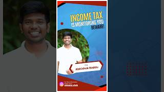 Beware of Your Transactions  Income Tax Rules in India  CA Abhishek Boddu  shorts incometax [upl. by Aiepoissac]