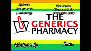 The Generics Pharmacy Radio Commercial 2015 [upl. by Amorita]