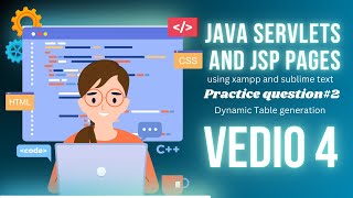 Dynamic Table Generation in JSP amp Servlet  XAMPP amp Sublime Text Tutorial 4  SmartProgramming [upl. by Solberg]