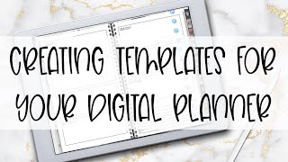 How to Create Templates for Your Digital Planner Monthly Weekly Budget and More [upl. by Philine]