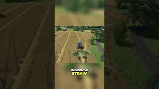 Farming Rhythm  Windrowing Straw Like a Pro [upl. by Nichols]