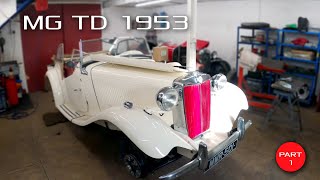 SHED RACING  Recommissioning the MG TD 1953 [upl. by Hgielhsa]