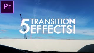 5 AWESOME Creative Transitions Effects in Adobe Premiere Pro Video Editing Tutorial  How to [upl. by Arlen]