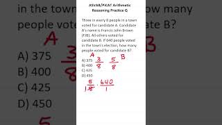 ASVABPiCAT Arithmetic Reasoning Practice Test Q Ratios acetheasvab with grammarhero afqt [upl. by Sinnylg]