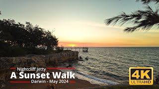 Nightcliff Jetty Darwin  A sunset walk DJI OSMO Pocket 3 [upl. by Idnahr]