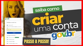 COMO CRIAR UMA CONTA GOVBR PASSO A PASSO [upl. by Sitnik]