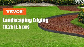 VEVOR Steel Lawn Edging 5PCS Metal Landscape Edging 4quotx39quot [upl. by Buell]