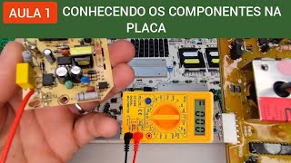 CONHECENDO CADA COMPONENTE ELETRÔNICO NA PLACA COMO IDENTIFICAR cada COMPONENTE ELETRÔNICO [upl. by Ellenet]