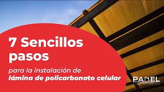 😉 7 sencillos pasos para la instalación de la lamina de policarbonato celular 🚧👷🏻 [upl. by Airak]