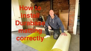 Durabase tile matting how to install the correct way [upl. by Yremrej387]