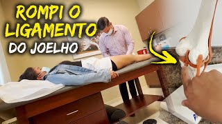 Rompi o ligamento do joelho  Ruptura ligamento cruzado anterior [upl. by Adirem]