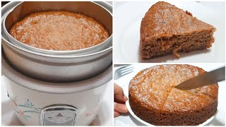 Banana Cake Using Rice Cooker  Rice Cooker Cake  No Oven Cake  Banana Cake Recipe [upl. by Otecina]