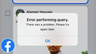 Facebook Error Performing Query Problem  How to Fix Facebook Error Performing Query Problem [upl. by Christoffer]