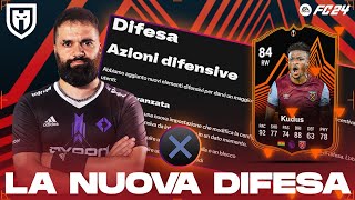 LA SOLUZIONE AI NOSTRI PROBLEMI LA DIFESA AVANZATA  KUDUS 84 RTTK  FC24 PLAYER REVIEW PRO TIPS [upl. by Adams]