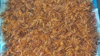 Eid Special Birista Recipe Crispy Onion Fry  Biryani Onion Onion Brown Recipe [upl. by Strong]