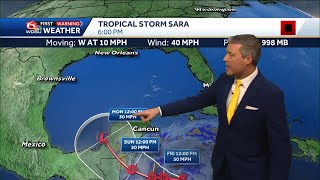 The latest forecast and analysis on Sara [upl. by Ahsiekat]