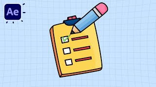 Animated To Do List in After Effects Tutorials [upl. by Notlek]