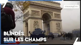 «Gilets jaunes» des blindés aux ChampsÉlysées [upl. by Nairret829]