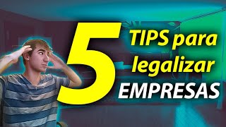 Top 5 TIPS para LEGALIZAR tú EMPRESA en 2024 [upl. by Lenz]