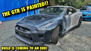 Rebuilding A 1000hp Nissan GTR From Auction Part 15 ITS FINALLY PAINTED [upl. by Marissa941]