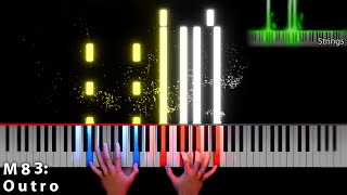 Outro  M83  Piano [upl. by Kimberli380]