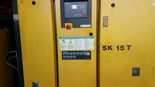 Kaeser SK 15 T 15hp Rotary Screw Air Compressor with Builtin Dryer [upl. by Ailasor]