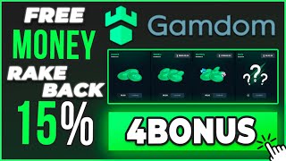 GAMDOM PROMO CODE quot4BONUSquot FREE MONEY 15 RAKEBACK 7 DAYS gamdom promo code 2025 [upl. by Yeliah966]