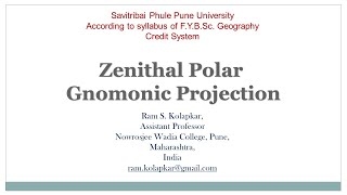 Zenithal Polar Gnomonic Projection [upl. by Ettezoj278]