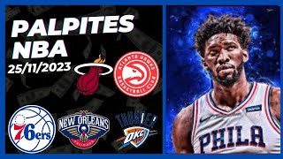 PALPITES DA NBA PARA HOJE 25112023  PATOTINHA TIPS [upl. by Steffy672]