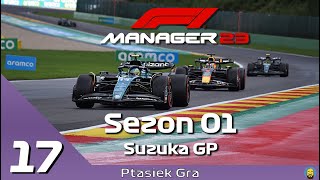 F1 Manager 2023  S01E17  Kolejny Mega Bug z czerwona flagą  GP Japonii [upl. by Kitty933]