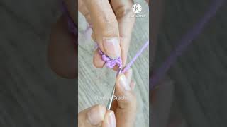 Easy Crochet Colorful Lavender Flowers Tutorial on YouTube Gonkui Crochet step by step shorts [upl. by Shalne]