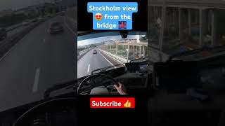 Stockholm 🇸🇪 View 😍 From The Bridge 🌉 Stockholm bridge ets2 pov sweden shorts views trucker [upl. by Ermine]