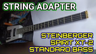 STEINBERGER STADB 04 GUITAR BASS STRINGS ADAPTER STEINBERGER SPIRIT XT2 STANDARD BASS [upl. by Nahtannhoj434]