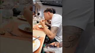 Maduka Okoye eats too fast 🤣  Alex Iwobi Instagram Storie  040621 HD [upl. by Krahmer]