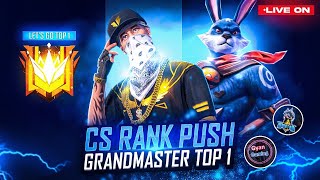 GRANDMASTER TOP 2 CS RANK Push Raistar amp GyanSujan Is Live free fire [upl. by Kerin]