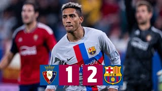 OSASUNA 12 BARÇA  LALIGA 202223 MD14 [upl. by Melvin431]