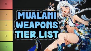 Mualani Weapons Catalysts Tier List  Genshin Impact 50 [upl. by Dnar]