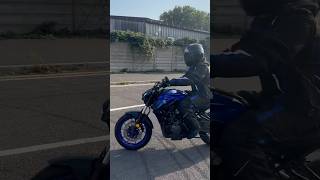 Yamaha MT07 Sound Aggressive Black Widow Cold Start Wheelie💥💨 [upl. by Nallac]