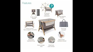 Tutti Bambini CoZee® Bedside Crib  มาตรฐานวัสดุของ CoZee® Bedside Crib เตียงวางข้างเตียงแม่ โคซี่ [upl. by Emyam]