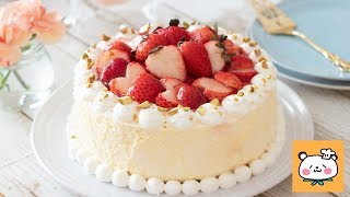 いちごのレアチーズケーキの作り方 NoBake Strawberry Cheese Cake｜HidaMari Cooking [upl. by Yaeger462]